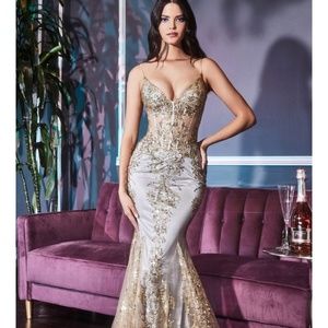Gold Prom dress